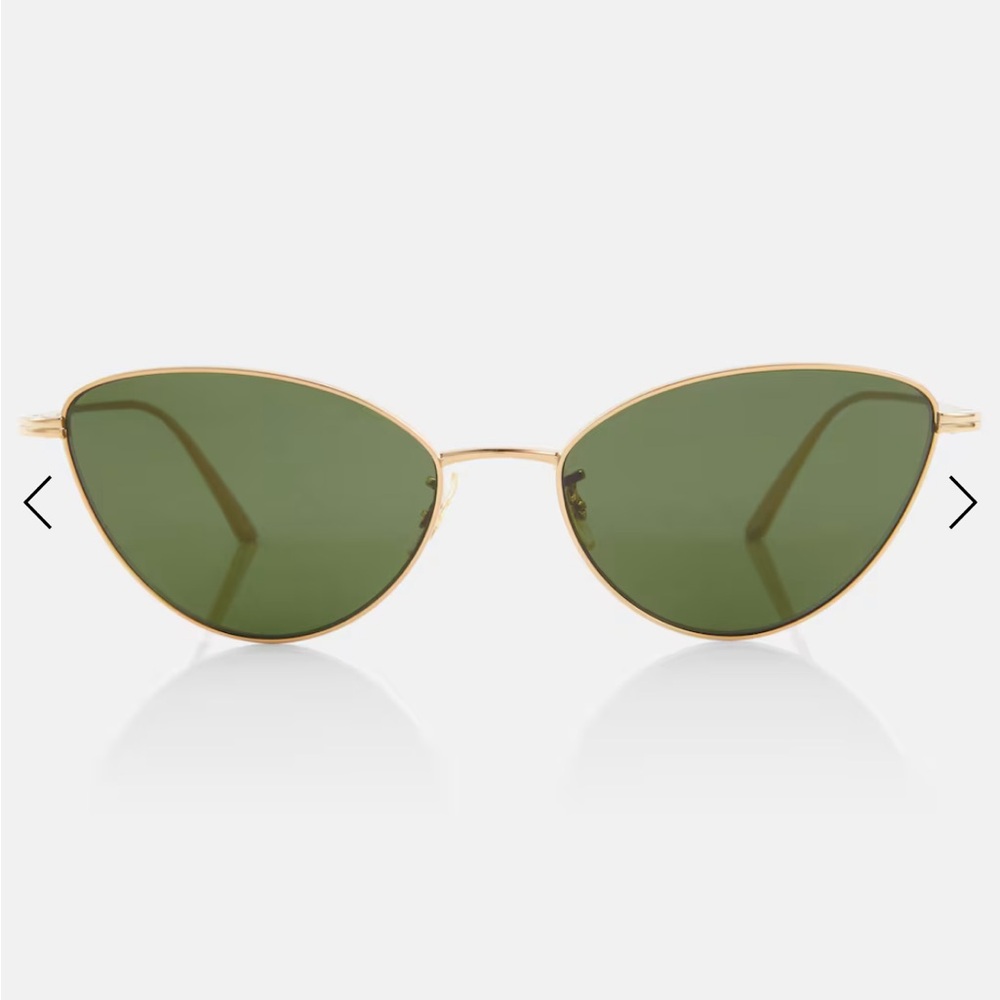 Khaite x Oliver Peoples 1998C Gold Cat-Eye Sunglasses - Picture 2 of 7